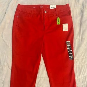 St. John’s Bay Red Denim Capris